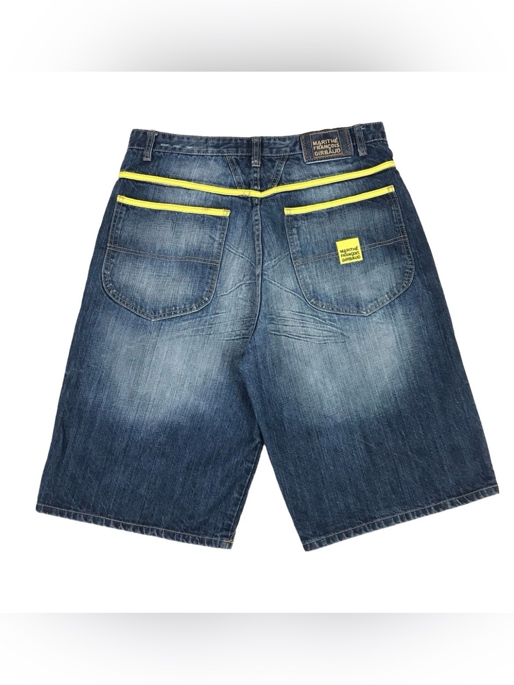 Vintage Marithe + Francois Girbaud Denim Shorts Mens 32 Blue Baggy Oversized Y2K